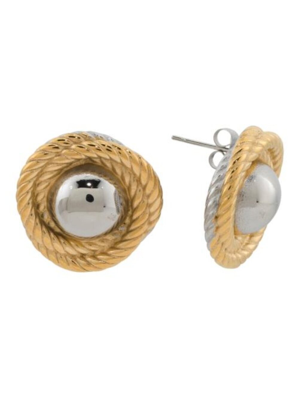 DANNIJO Two Tone Braided Earrings